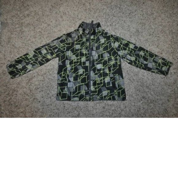 Boys All Weather Jacket 4/5 Gray Yellow 4 in 1 Winter Spring Fall Athletech - Picture 8 of 13